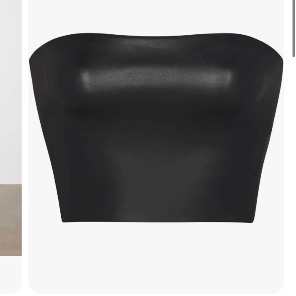 Skims faux leather bandeau